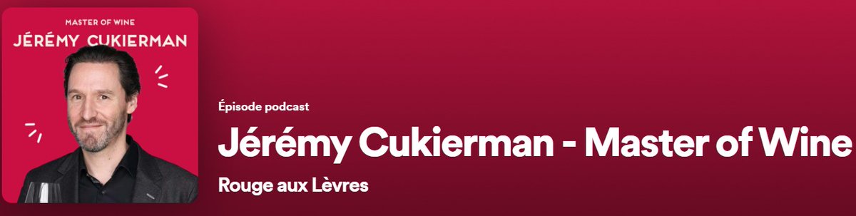 #Podcast 🎙️ Rouge aux Lèvres 

Margot Ducancel revient avec Jérémy Cukierman, Directeur de <a href="/KedgeWine/">KEDGE Wine School</a>, Master of Wine et auteur, sur son parcours dans le #vin.

👉 bit.ly/3MYnc0t
<a href="/rougeauxlevres/">Rouge aux lèvres</a>