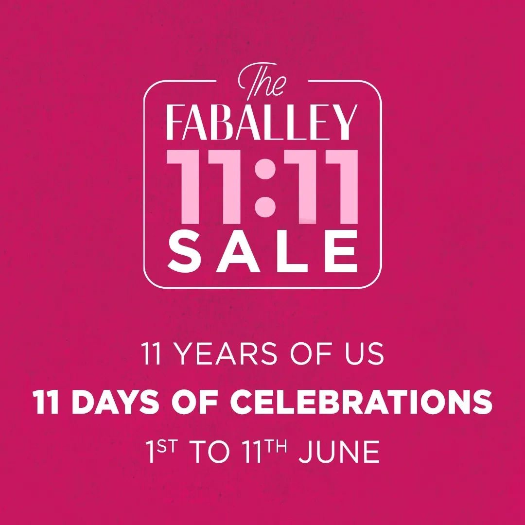 We're turning 11 and we JUST CAN'T KEEP CALM! 💃 

Stay tuned because you're up for 11 days of crazy surprises ❤️ 

The party begins in 3...2...1...🎉 

#Faballey #AlleyGals #FabFitsAll #HSETurns11 #BirthdaySale #11YearsStrong #BirthdaySurprise  #SaleAlert #TheFaballey1111Sale