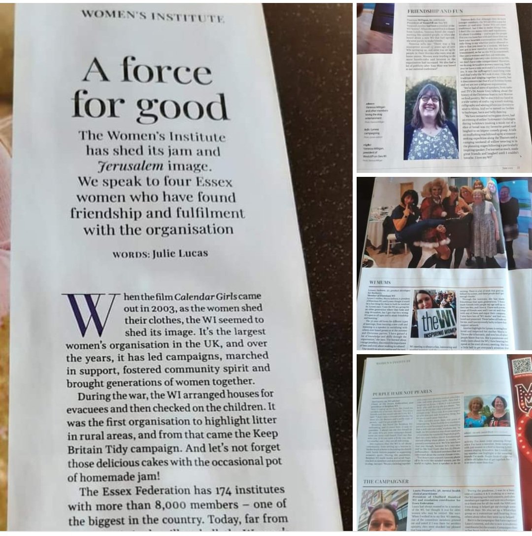 Some of our fab members featured in @Essexlife magazine read their article and more in the latest edition 🤩 @WomensInstitute @WILifemagazine