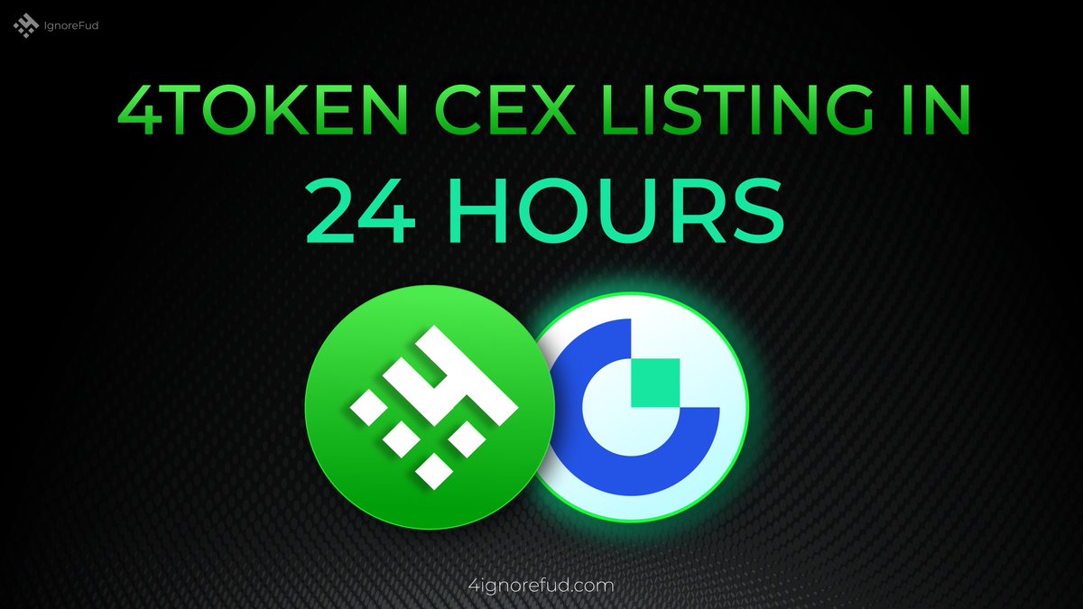 fishkoin_army's tweet image. 📣24 Hours to go! 🚀

#4TOKEN @gate_io listing💙💚

Giveaway 100,000 $4TOKEN
✅Quote Retweet #4TOKEN
✅Tag 3 Friends &amp;amp; 1 crypto influencer

🏆1 Winner
⏰End 24Hours

#4TOKEN #BSCGEM #memecoin #AIRDROP