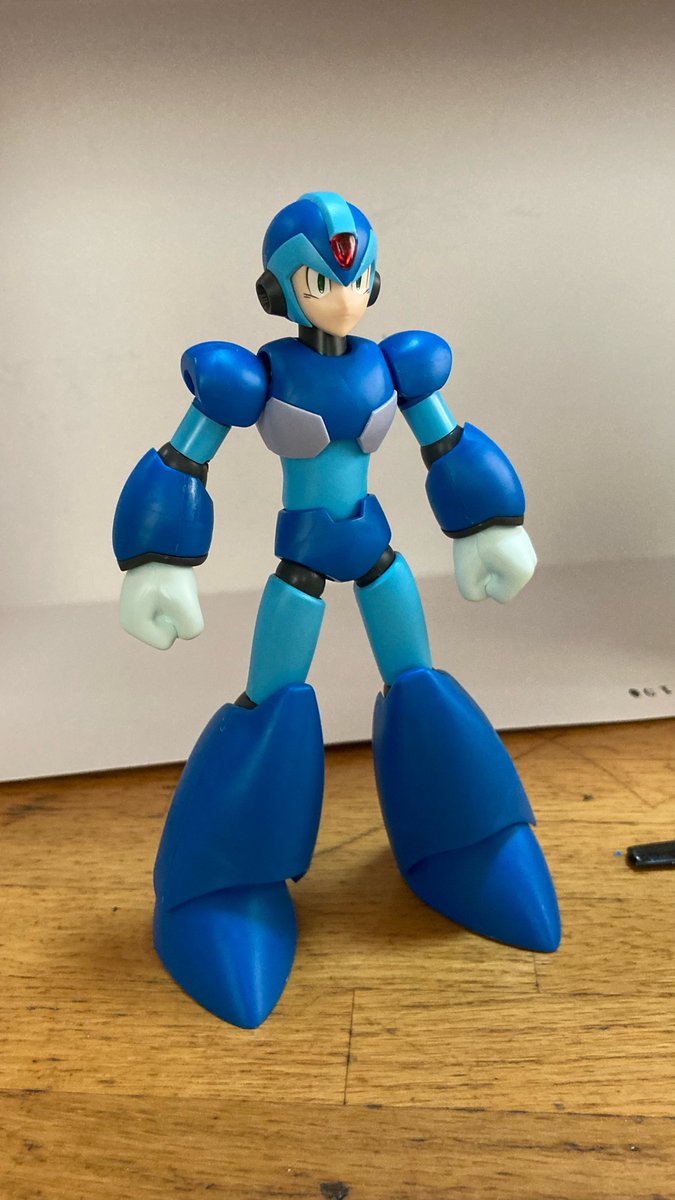 Musashingman's tweet image. コトブキヤのプラモ「ロックマンX」を作ってみました。
#ロックマン #ロックマンX #エックス #若殺駆頭 #コトブキヤ #プラモデル好きと繋がりたい