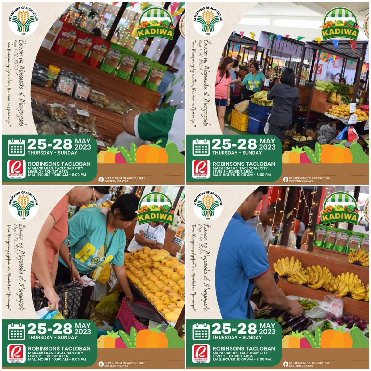 #KADIWAsaMALL
#KADIWAsaRobinsonsTacloban
#SupportLocalFarmers

𝗗𝗔𝗬 𝟯 𝗢𝗙 𝗞𝗔𝗗𝗜𝗪𝗔 - 𝗟𝗢𝗖𝗔𝗟𝗟𝗬 𝗦𝗢𝗨𝗥𝗖𝗘𝗗
𝗔 𝗙𝗥𝗘𝗦𝗛 𝗟𝗢𝗖𝗔𝗟 𝗣𝗥𝗢𝗗𝗨𝗖𝗘 𝗙𝗔𝗜𝗥
𝕚𝕟 𝕔𝕖𝕝𝕖𝕓𝕣𝕒𝕥𝕚𝕠𝕟 𝕠𝕗 𝕥𝕙𝕖 𝔽𝕒𝕣𝕞𝕖𝕣𝕤' 𝕒𝕟𝕕 𝔽𝕚𝕤𝕙𝕖𝕣𝕗𝕠𝕝𝕜'𝕤 𝕄𝕠𝕟𝕥𝕙
