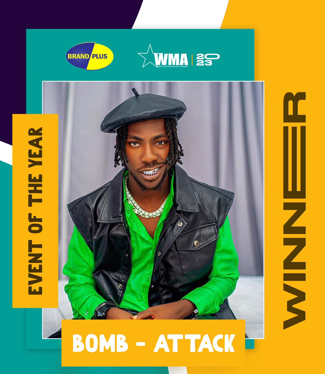 WINNER :EVENT OF THE YEAR 🔥

Attack’s BOMB concert wins the Album of the year 😍❤️WMA2023 

A bomb with class. A well planned and enjoyable event 🥳🔥❤️

Congratulations 🎉 
#wma2023 #BiggerIsBetter