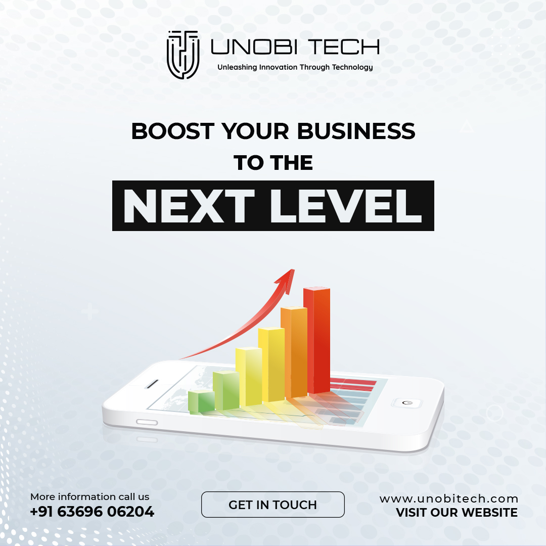 Maximizing your business's potential for greatness

#unobitech #BoostYourBusiness #NextLevelSuccess #BusinessTransformation #MaximizePotential #AchieveExcellence #StrategicGrowth #UnleashPotential #ElevateYourBusiness #SuccessAccelerator #BusinessAdvancement #ReachNewHeight