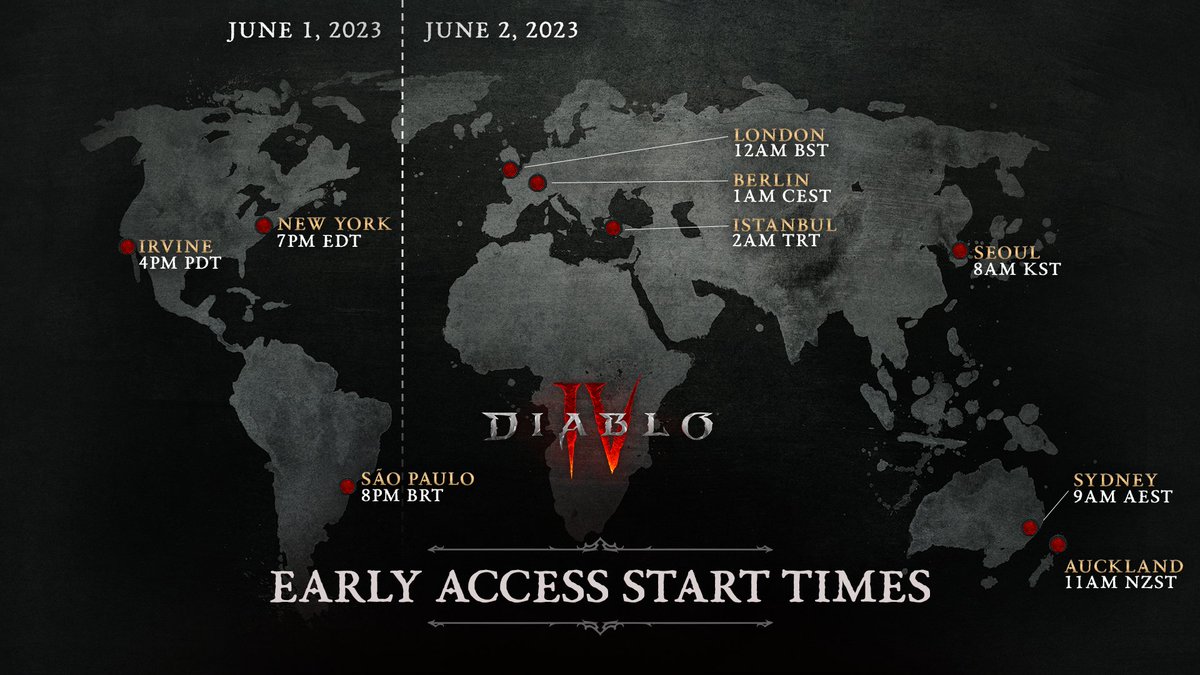#Diablo4 fans, it is almost time! who's excited? What class are you starting with?