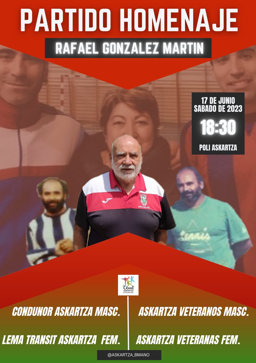 Le damos un Homenaje por que le queremos, por su pasado, presente y futuro. No es de despedida, el sigue...
<a href="/Askartza_bmano/">Askartza Eskubaloia</a>