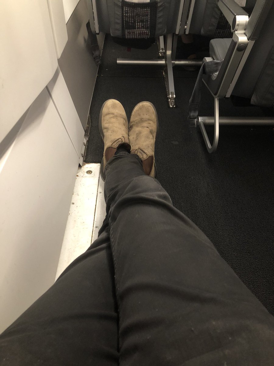 The Airbus A321 is a very good plane for tall people. The emergency doors are huge, so that row is usually super spacious. Never had this much space before though. first class could only dream of this luxury