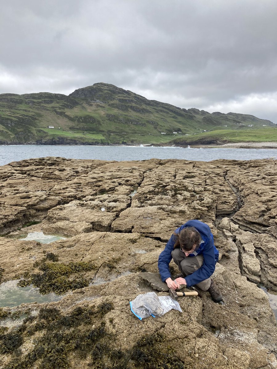We had a productive few days on the field in Donegal sampling rocky shoreline platforms to calculate coastal erosion using cosmogenic nuclides. #LoveIrishResearch
<a href="/IrishResearch/">We are now Research Ireland</a> 
@PalaeoGalway <a href="/GalwayGeography/">University of Galway Geography</a> <a href="/iCRAGcentre/">iCRAG Centre</a>