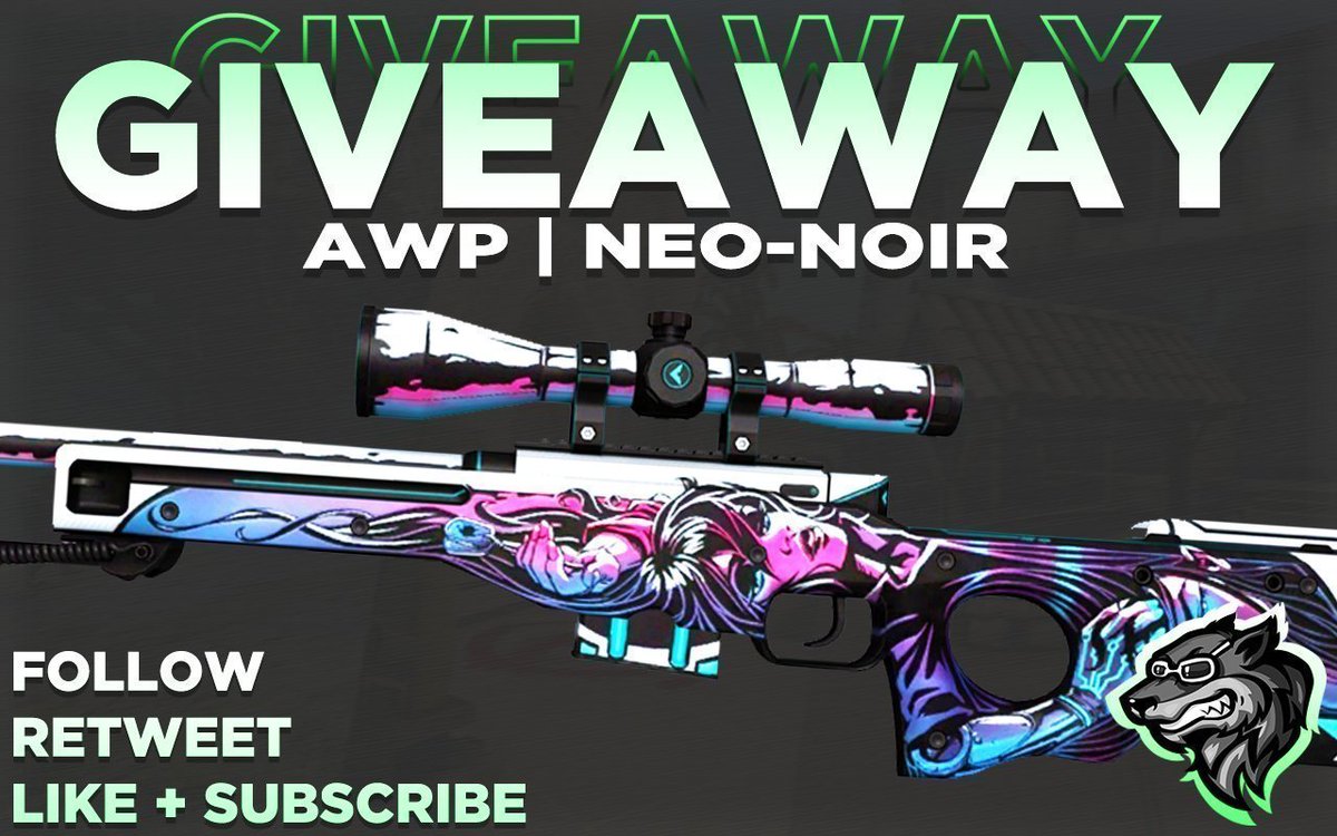 💸 AWP | Neo-Noir [$55] 💸
💎 CS:GO Skin Giveaway 💎

⏩ Follow me @jordanrnet
🔁 Retweet
⬇️ Like + Subscribe ⬇️
youtube.com/watch?v=GmGiY-…

🔜 Winner will be picked in a few days! GL!
👥 Tag some friends so they can enter as well!
#Giveaway #CSGOGiveaway #CSGOSkins