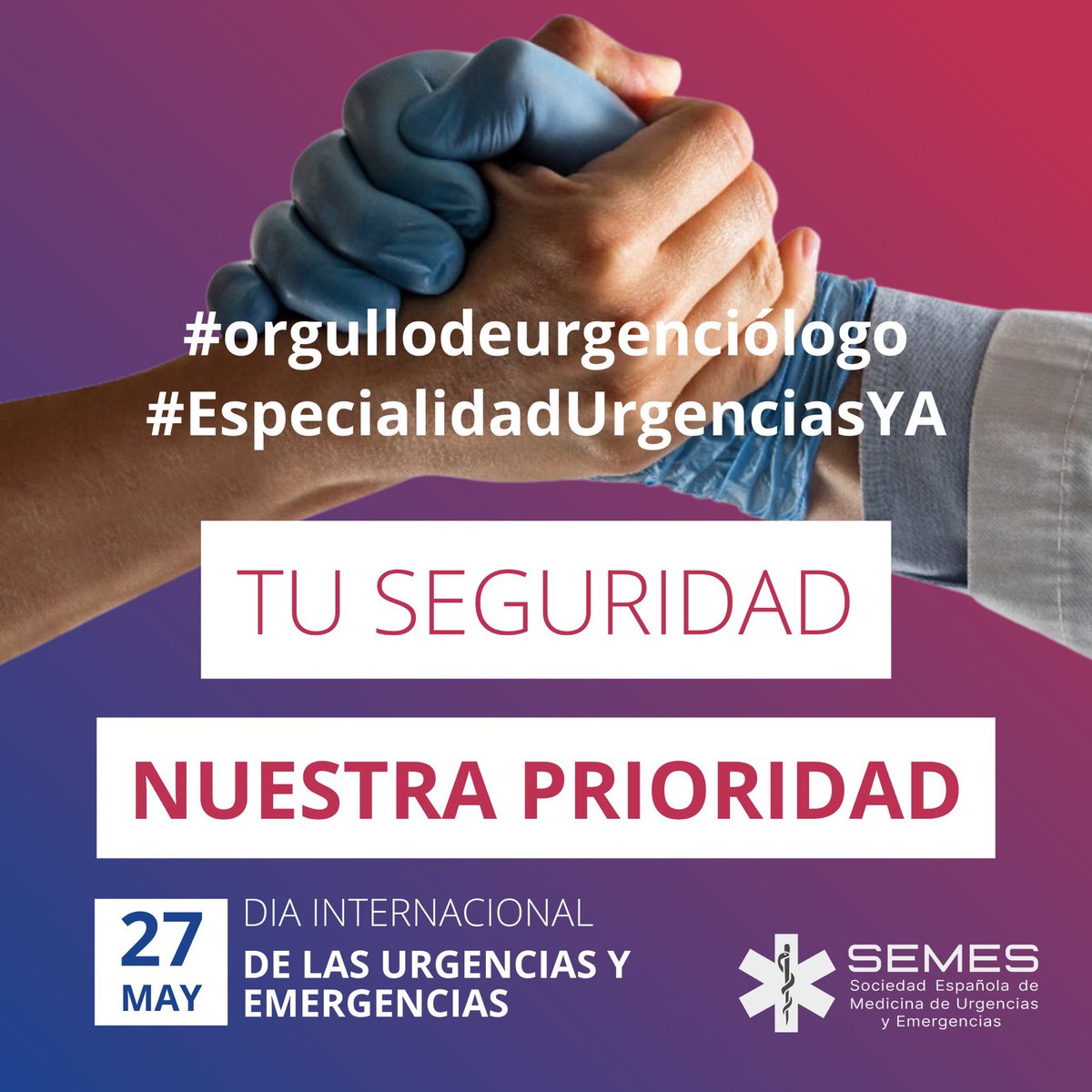 #EspecialidadUrgenciasYA 
#orgullodeurgenciologo 

¡Feliz día! Y gracias por estar ahí 24.7.365