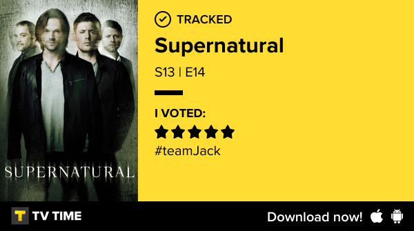 Andry31992's tweet photo. I've just watched episode S13 | E14 of Supernatural! #Supernatural  https://t.co/1dGSJGtVko #tvtime https://t.co/ZIFu7Rrm0Y