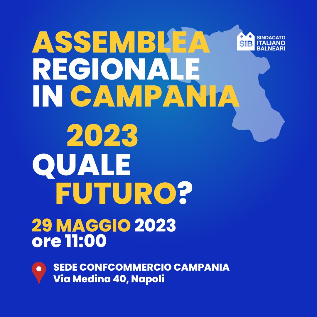 SIB_Conf's tweet photo. Assemblea Regionale SIB Confcommercio Campania
https://t.co/Yz7n1RO8RM

#sibconfcommercio #sibcampania #balneari https://t.co/QHySpUb81m