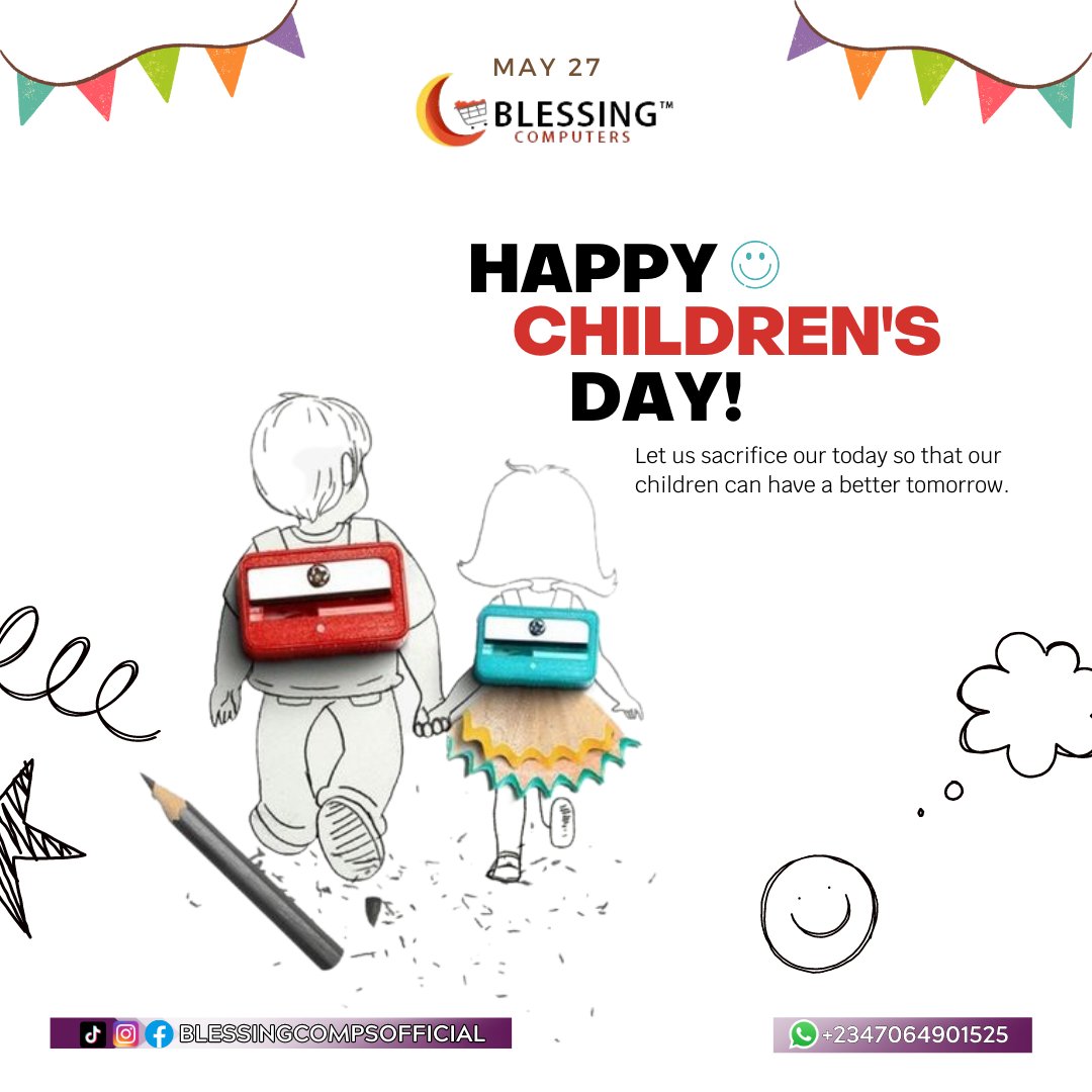 BlessingComput1's tweet image. Happy Children's Day to all the little dreamers, explorers, and adventurers out there! May your imagination continue to soar and your curiosity never cease. 🎉👦👧❤️

#Blessingcomputers #happychildrensday #celebratingchildhood #Joyfulkids #smilesandlaughter