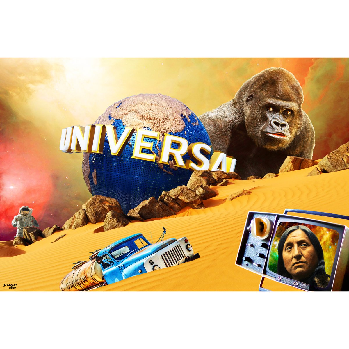 RDV cet après-midi à partir de 15.00 avec l'artiste Yugo qui vous commentera l'exposition, sa technique et son univers!