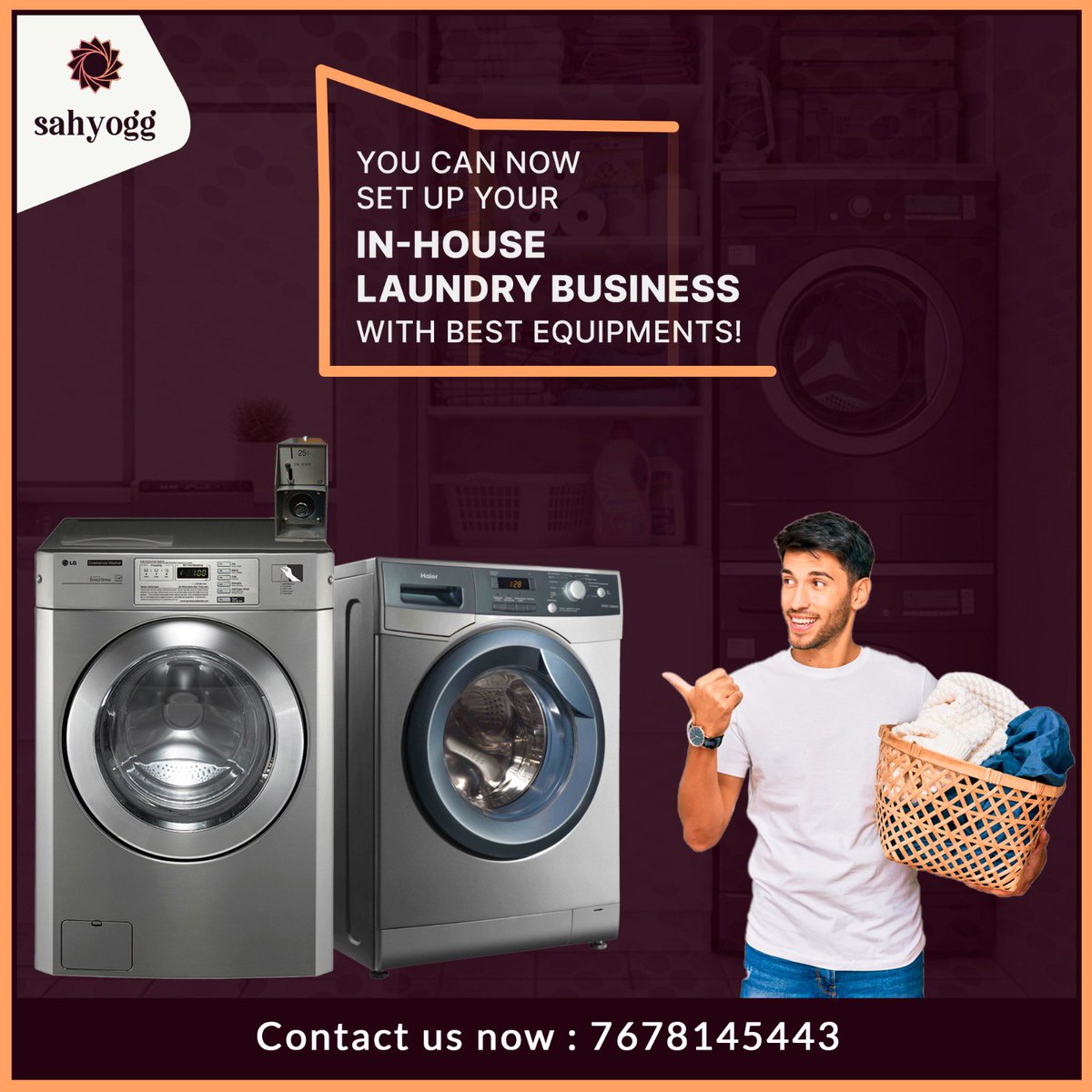 We will help you to set up your own laundry business brand with high-end equipments and technology.
For more details kindly contact us on 7678145443

#sahyogg #laundrybusiness #setup #laundryequipments #yourguide #laundryconsultant