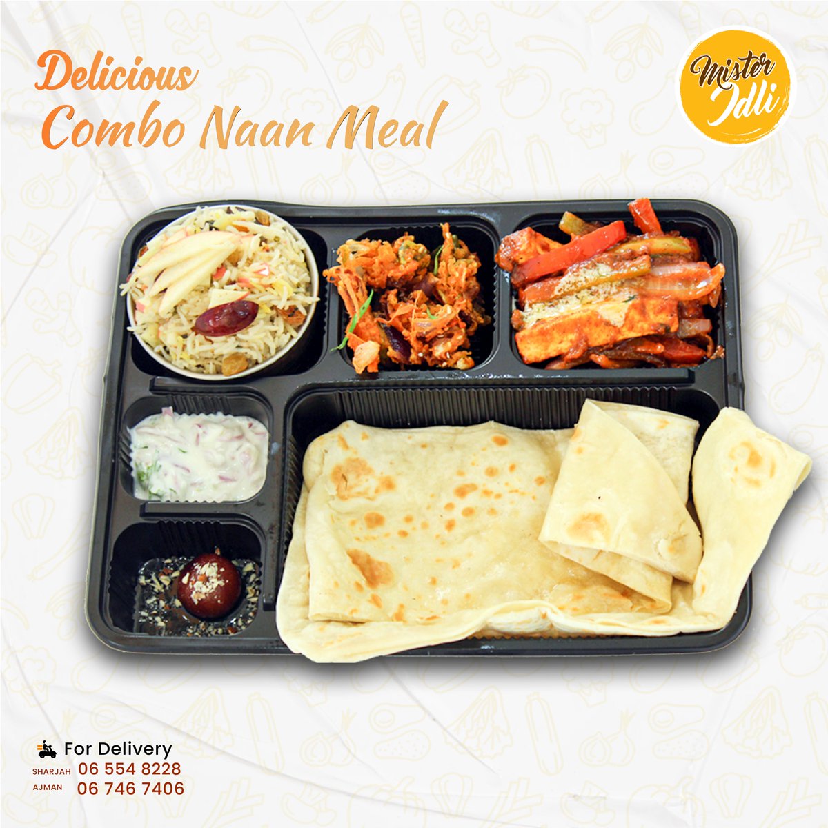 Combo Naan Meal: The Ultimate Indian Food Experience at Mister Idli, Come and Visit us Today!!!
.
.
.
#ComboMeal #UAEFoodie #BestIndianRestaurantUAE #MIsterIdliAjman #MisterIdliSharjah #MisterIdli
