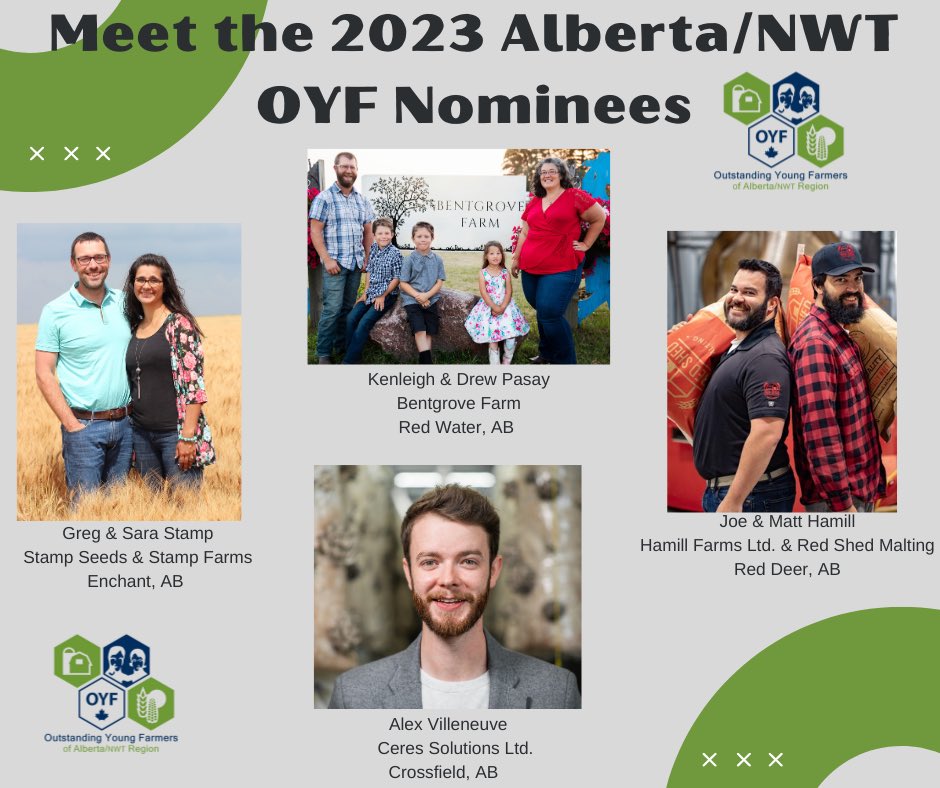📣📣📣 OYF Alberta/NWT is excited to present our 4 nominees for the 2023 event, they are OUTSTANDING! 

Give them a warm welcome and watch here for their bios in the coming weeks. 

Don’t forget register for the event and join the excitement August 2 & 3. 📣📣📣 @CanadaOYF
