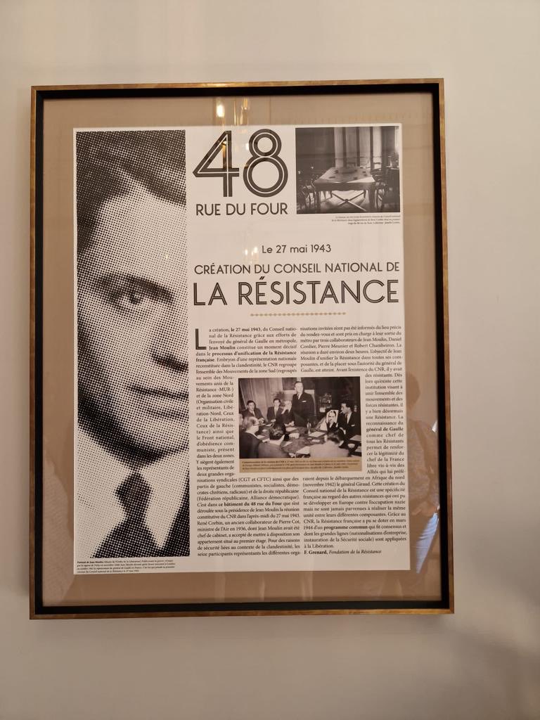 Il y a 80 ans se réunissait pour la 1ère fois le Conseil National de la Résistance, pour unifier les forces combattantes, politiques et syndicales au 48 rue Dufour, à Paris. J’y représentais ce jour le ⁦@PCF⁩ pour l’hommage national. #Joursheureux ⁦@CoopEluesCRC⁩