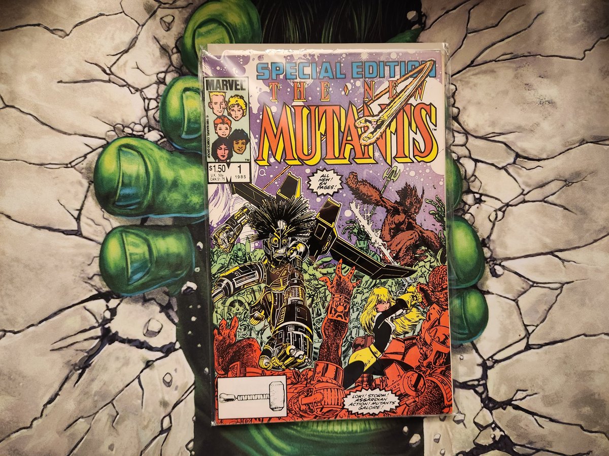 The New Mutants Special Edition #1. $2 flea market find.

#fleamarketfind
#MarvelComics
#OldComicBookDay
#NewMutants