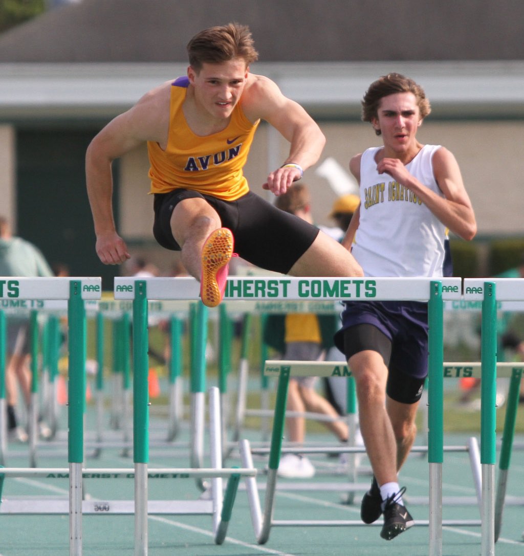 Senior Drew Lindsay punches his ticket to the state track meet in the 300h with a time of 38.89

📸 <a href="/MorningJournal/">The Morning Journal</a>