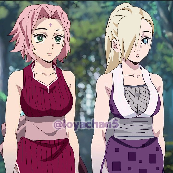 LoyaChan55's tweet photo. Sakura ino x uzui tengen wives 
#sakura #ino #naruto #anime #DemonSlayer #tengen #uzuitengen https://t.co/moNuUKEwwe