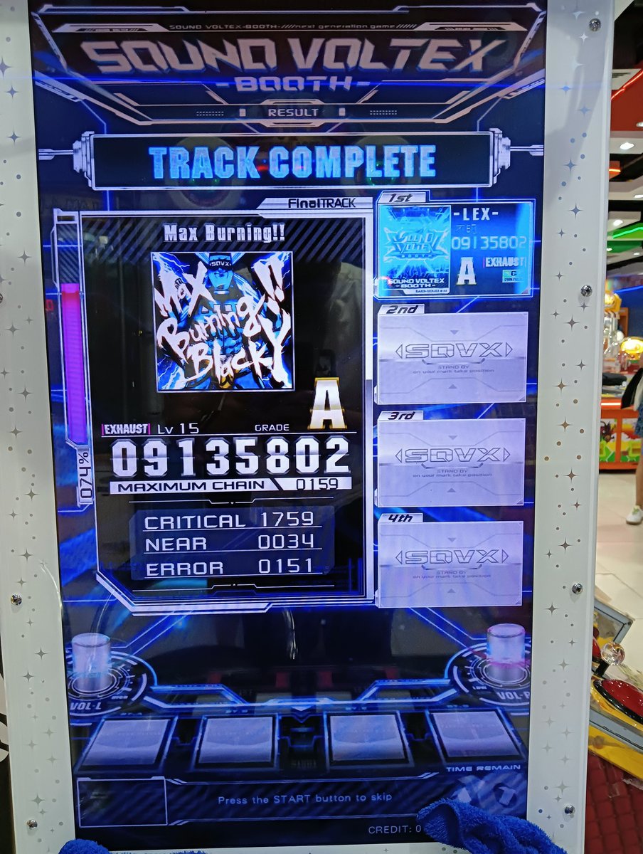 Lex (@_mrlxtr) on Twitter photo 2023-05-27 13:35:47 finally managed to clear Max Burning!! EXH diff with the help of @arcjej dhdjddhdkdhdh finally managed to clear Max Burning!! EXH diff with the help of @arcjej dhdjddhdkdhdh