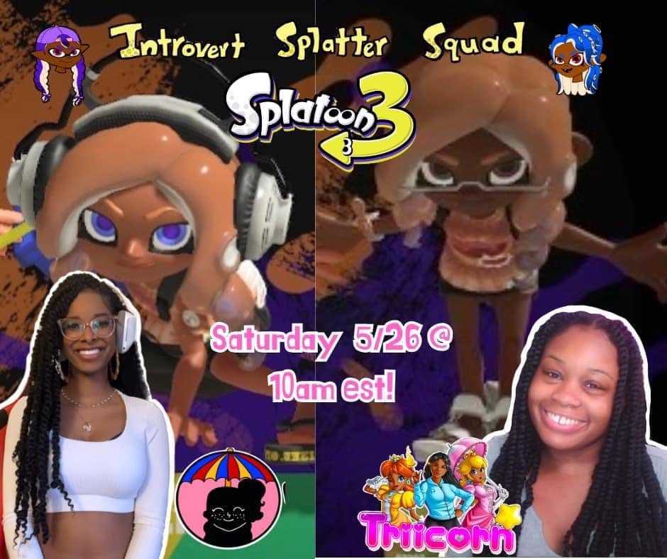 Triicornn's tweet photo. #Splatoon with @dals_world !! at 9:00am CST!! Hope to see you guys theree ✨💕 https://t.co/S8AHM6zMXv