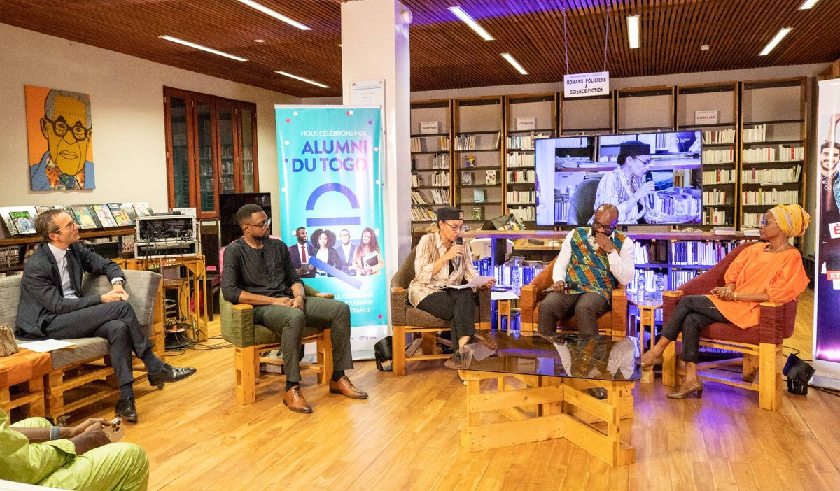 #FranceAlumniDay 🇹🇬 à @IFTogo. Près de 4000 étudiants togolais en France, un réseau 🇹🇬🇫🇷 au service de la croissance et du partenariat entre nos continents. Merci à @EdemFiadjoe Angélique BIJOU AMOUZOU et @edemdalmeida pour leurs retours d'expérience.@Franceautogo