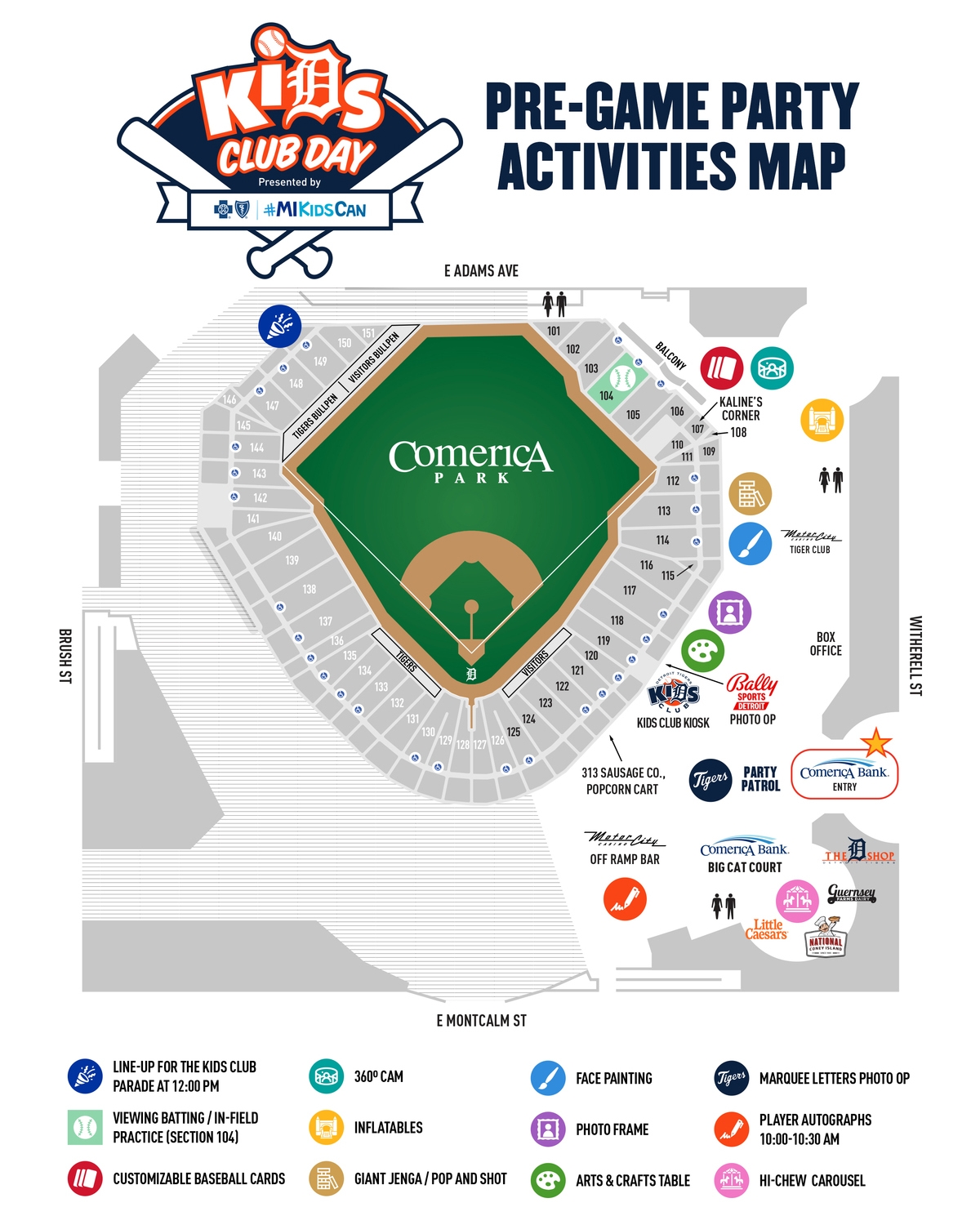 Comerica Park Concert Seating Chart With Seat Numbers 27 - busro9t