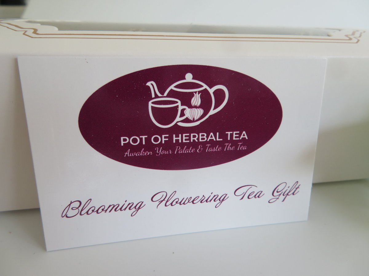 Our Blooming Flowering Tea Gifts are now on our website potofherbaltea.co.uk/tea-gifts if you would like to check them out. They come with a card with brewing instructions on. #QueenOf Herbal Tea #Smallbusiness #GiftIdeasUK #UKGiftHour #smallbizFridayuk #socialmedia #smallbizsatuk #gift