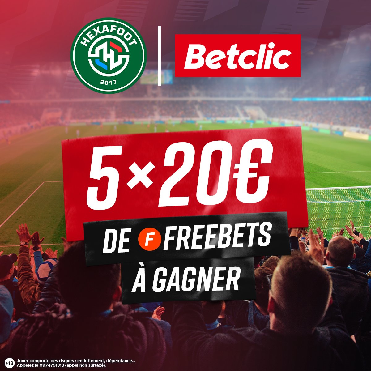 À l'occasion de la 37ème journée de @Ligue1UberEats, on vous fait gagner 5×20€ de freebets ! 🤑
 
RT + Follow @Betclic & @HexaFootFR pour participer.

Tirage au sort le 28/05. Bonne chance ! 🍀