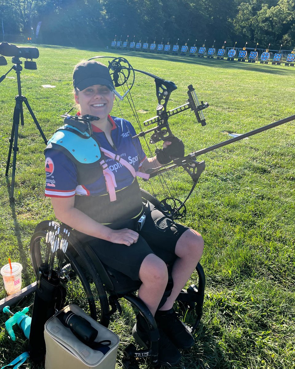 Tracy Otto acquired her disability when her ex broke in + tried to kill her while she slept. He stabbed her and shot her left eye out, but sport is her respite. A CAF grant will help her pursue a goal of representing US in the 2024 Paralympics. #TeamCAF #domesticviolenceawareness
