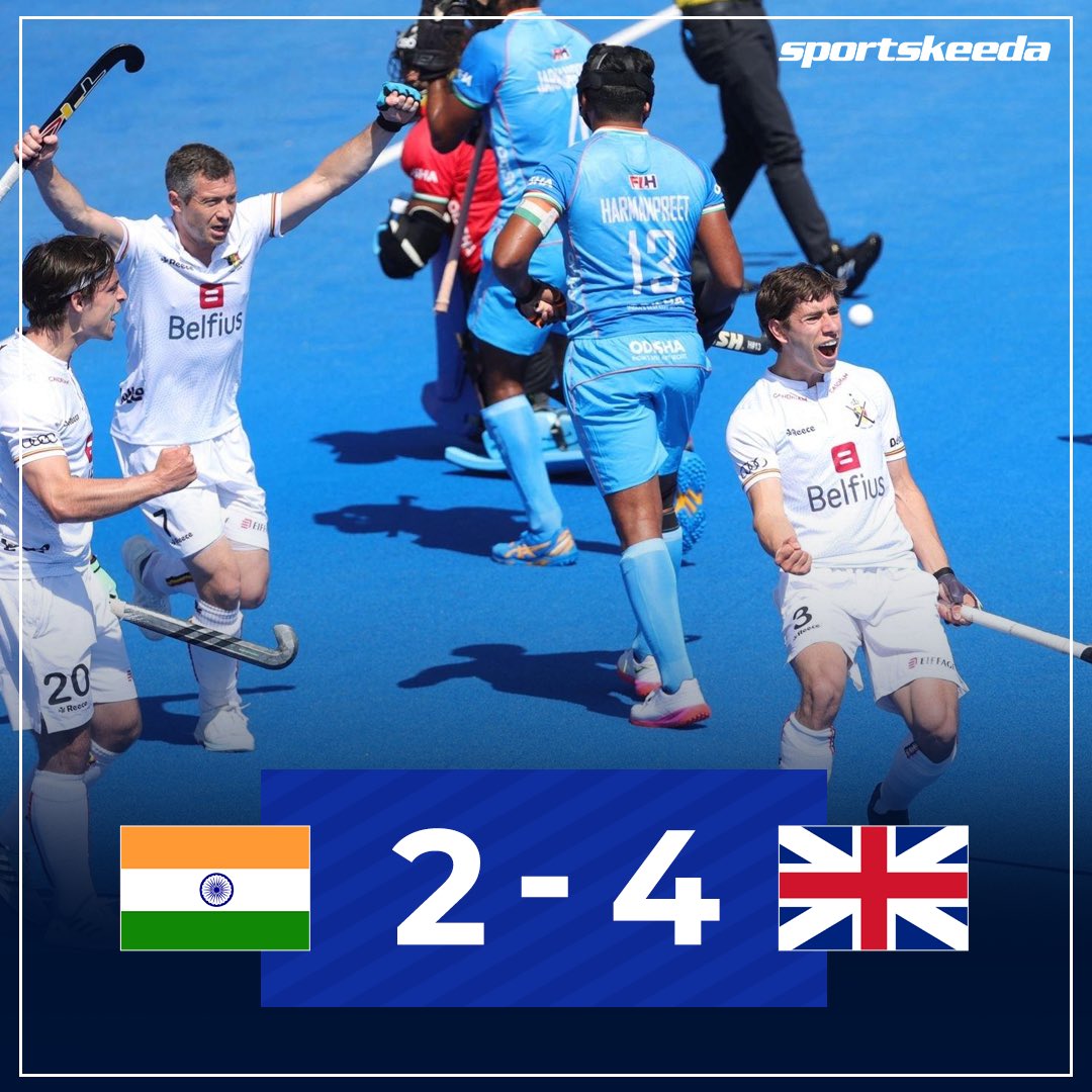 India go down 2-4 to Great Britain in the FIH Pro League. ❌😭

#Hockey #FIHProLeague #SKIndianSports