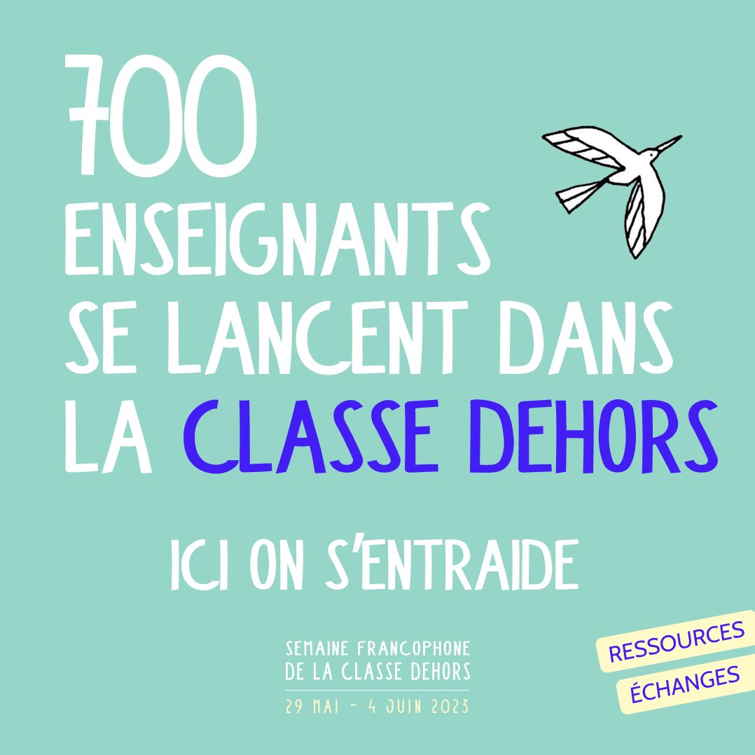 Faire Classe Dehors tweet media
