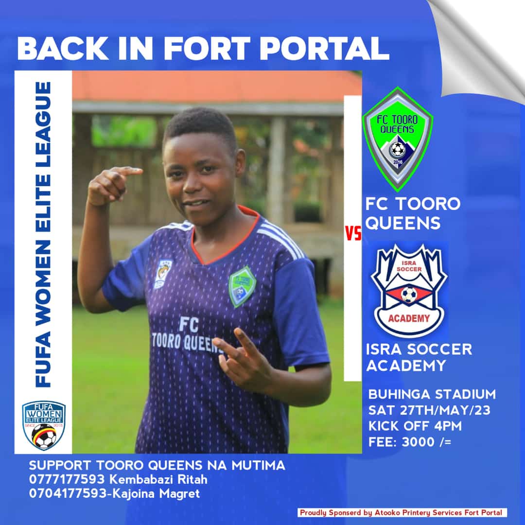 FCTooroqueens's tweet photo. It's Match Day here in Fortportal tourism City and all roads lead to Buhinga to support the country Queens na ❤️🥳🥳 Kindly Come.@FUFAWomen @JollyKobusinge3 @OfficialFUFA @DouglasKahuma90 @ https://t.co/EWA9XfqgF0