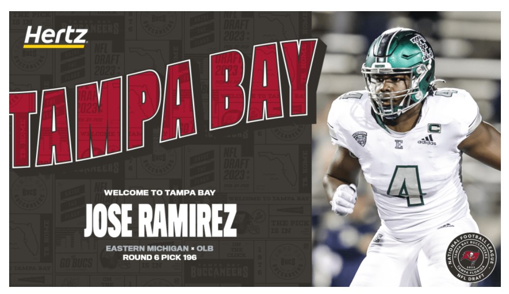 AHSbloodhounds's tweet photo. Did you know?
Congratulations to one of our former Bloodhounds, Jose Ramirez -- Class of 2017!
He is a Tampa Bay Buccaneer!
#waytogoJose #proudofourhound
@Bloodhounds_AHS @pcps_athletics https://t.co/FKdaJPzAv9