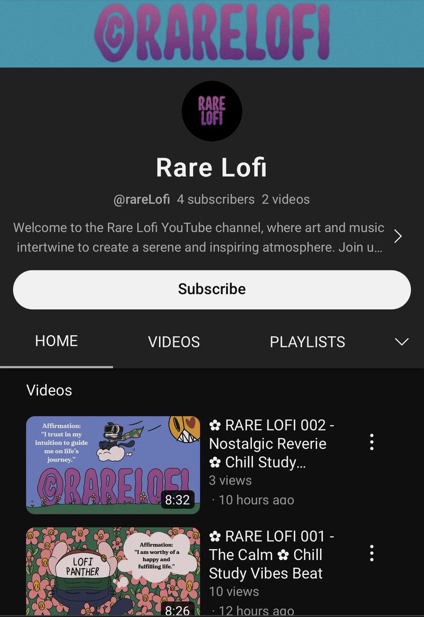 RAREBANDY's tweet photo. Kicked the lofi channel off! Subscribe &amp; share: https://t.co/3yiWj5Tl3v

Drop some comments &amp; love &amp; be sure to follow the homie @danksinatra https://t.co/FbNAbQ3VCh