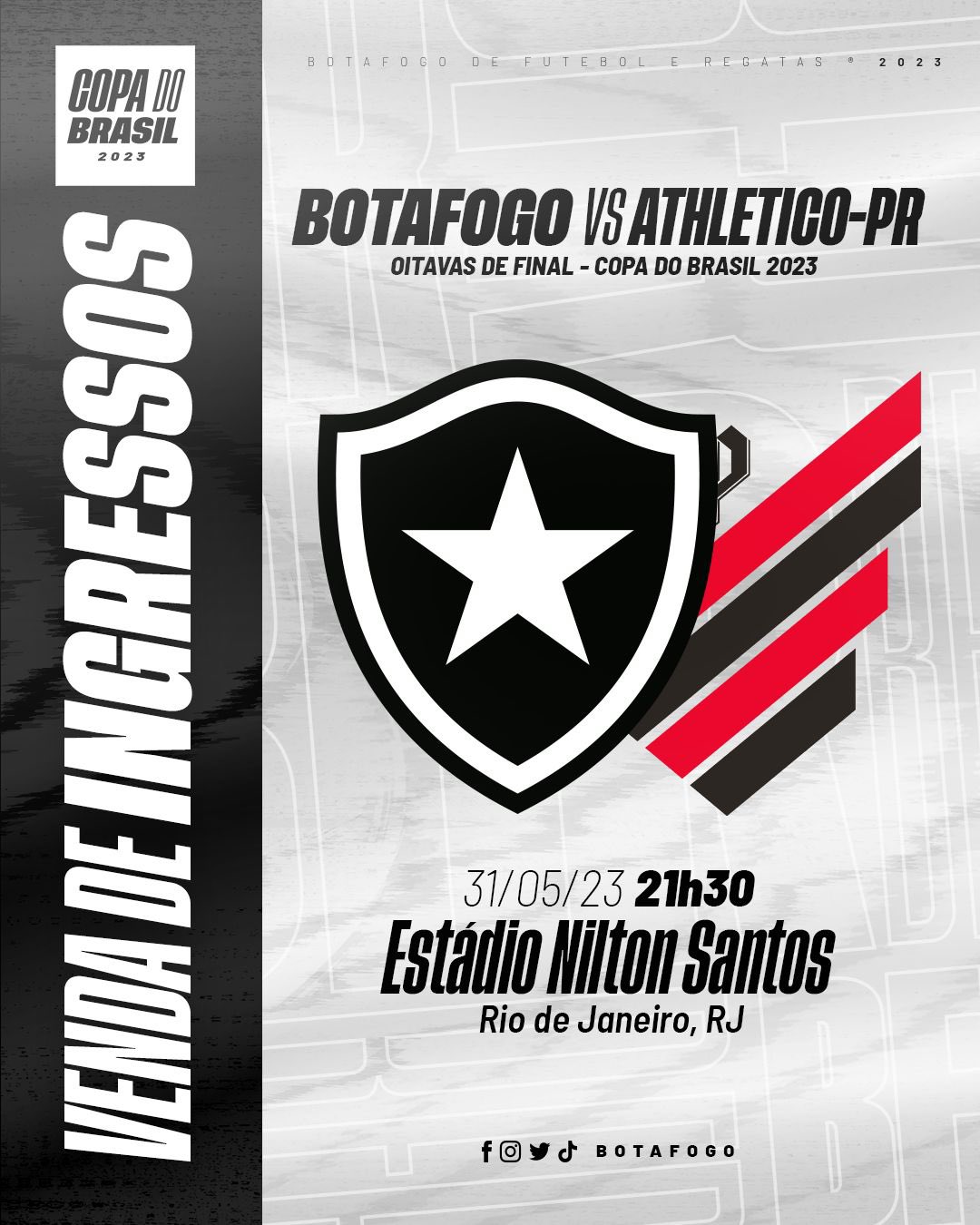 Botafogo de Futebol e Regatas - Ingressos - Botafogo x Athletico-PR