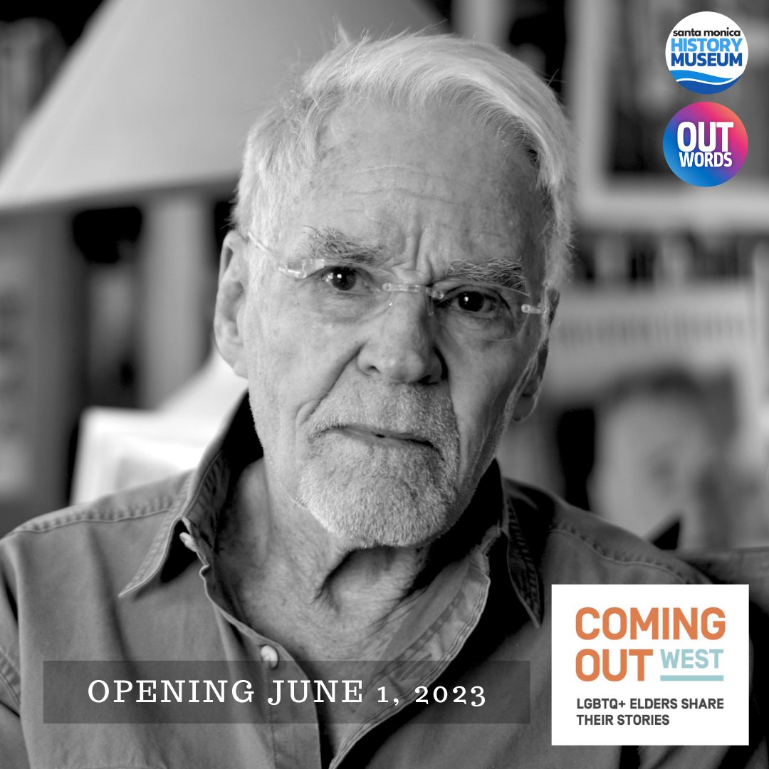 Don Bachardy, artist.
Coming Out West: LGBTQ+ Elders Share Their Stories. 
Opening June 1, only at Santa Monica History Museum

We Are #SantaMonica #History
Learn More: santamonicahistory.org
Donate: linktr.ee/SantaMonicaHis…

#Pride #LGBTQ @SMMUSD @SantaMonicaLibr @SMC_edu