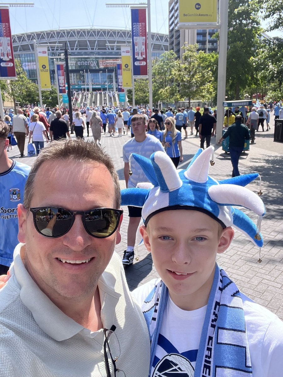 He has definitely grown since last time we were here! #PUSB Come on <a href="/Coventry_City/">Coventry City</a>!!!