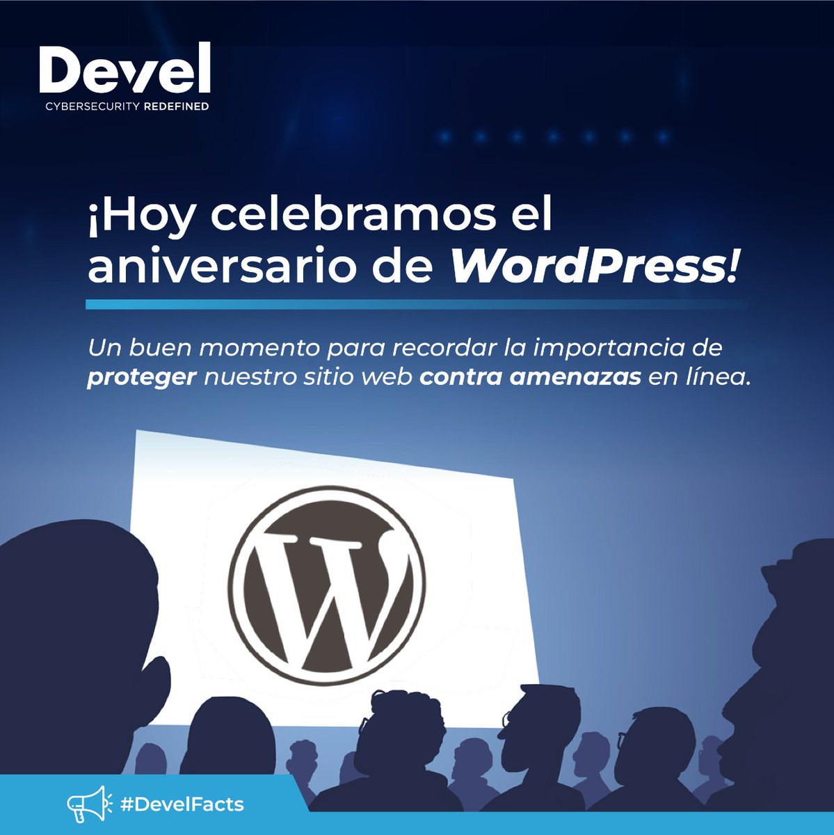 🎉🎂🚀 ¡Hoy celebramos el aniversario de WordPress!

Un buen momento para recordar la importancia de proteger nuestro sitio web contra amenazas en línea 🛡️💻

¿Cuáles son tus plugins de seguridad favoritos?

#wordpress #Ciberseguridad #DevelFacts