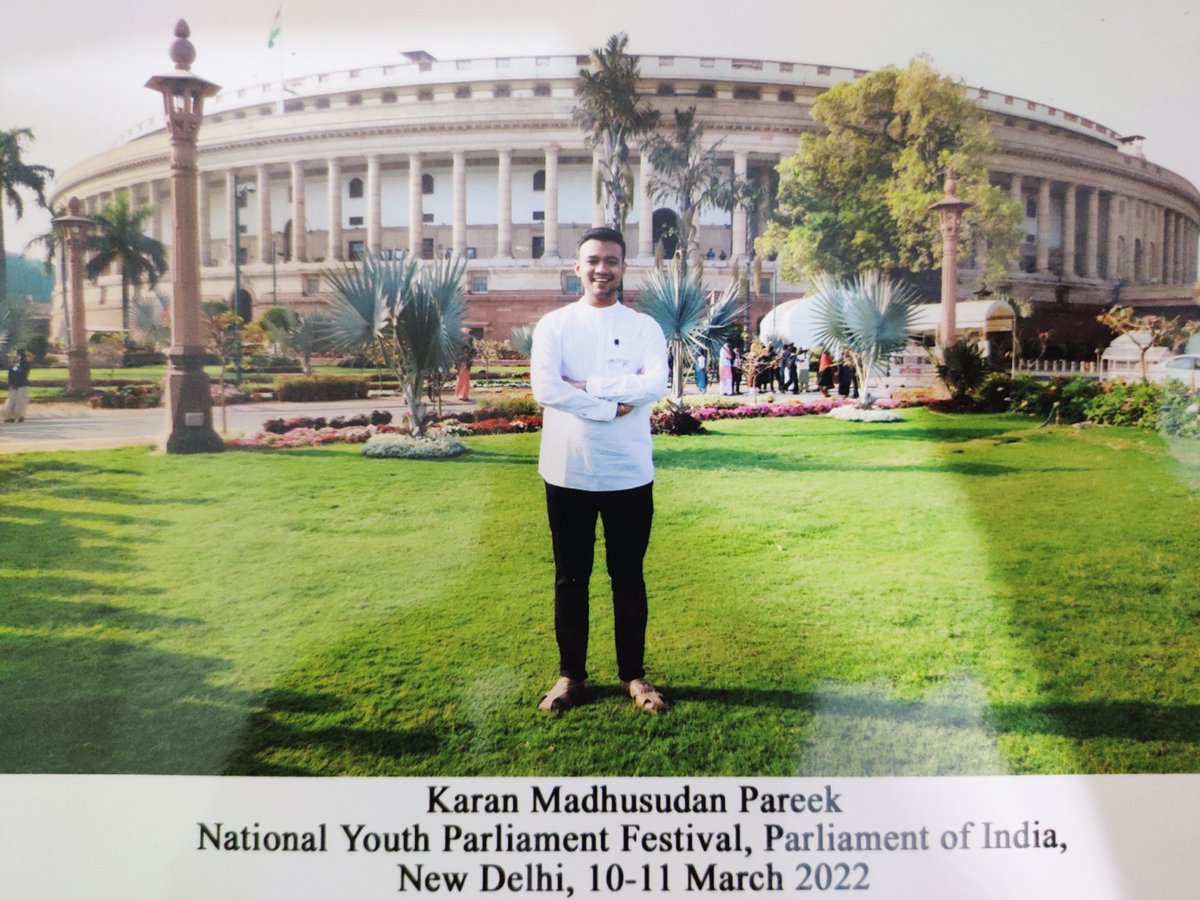 As India 🇮🇳 is set to have it's 'Made-For-India' new Parliament, I recall the time when I had the honour of visiting the Sansad Bhawan for NYPF in March 22. 
. 
India wholeheartedly awaits  
to welcome it's new Parliament building. 
#NewParliamentBuilding #ParliamentNewBuilding