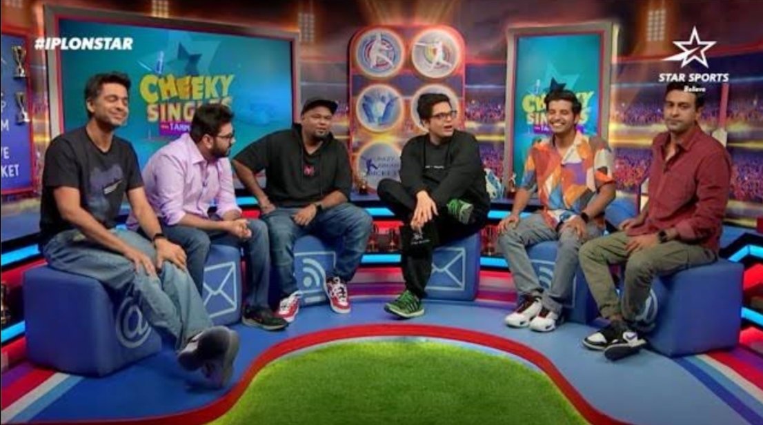 I saw #CheekySingles today on @StarSportsIndia.

It's funny how un-funny these guys are when they are not in their elements.

#tanmaybhat #rohanjoshi #kullu