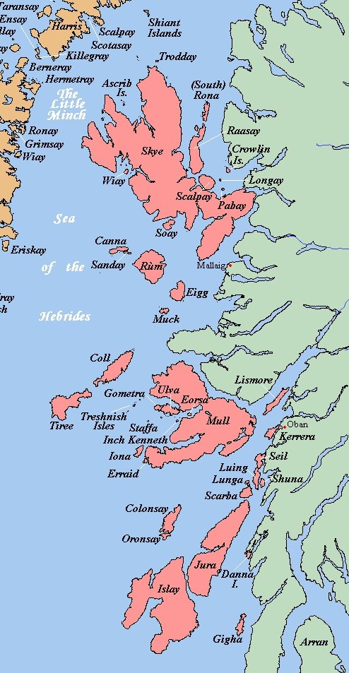 Inner #Hebrides🏴󠁧󠁢󠁳󠁣󠁴󠁿
#Gaelic/#Gàidhlig Language

% Speakers🗣

•38 #Tiree (240)
•30 #Skye (2,865)
•30 #Raasay
•27 #Lismore
•20 #Colonsay
•19 #Islay (599)
•12 #Mull (333)
•11 #Kerrera
•10 #Eigg/#Muck/#Rùm/#Canna
•8 #Coll
•8 #Jura
•5 #Seil
•5 #Luing
•5 #Gigha
•1 #Iona