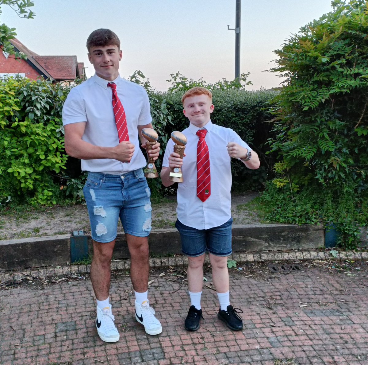 DJWelshPhotogra's tweet image. My son and his mate after Oakdale's U16's presentation evening. Coaches and supporters player of the year. 
#Rugby #rugbyplayer #grassroots #oakdale #upthedale