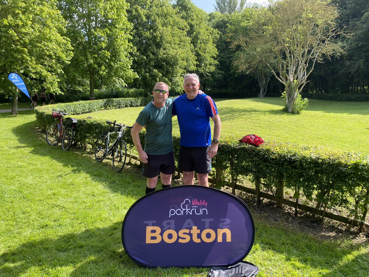 borofc123's tweet photo. First run for almost 2 months: no @ollieedward (the stag) or @benhodgsonn_ just me & @icarlton 🏃🏻♂️ 🏃🏻♂️ Great stag parkrun (number 57) on tour @parkrunUK in the sun 🌞 #BostonParkrun .Thanks to the race director & all the volunteers. Beautiful course 👍 https://t.co/qUlSDRfGyY