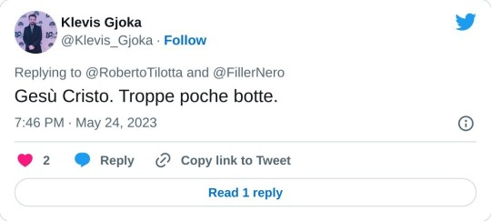 StefMk17's tweet photo. @Klevis_Gjoka @SteMk17 "Avere un cancro" giustifica frasi discutibili; essere un #analfabetafunzionale come @Klevis_Gjoka, che incita alla violenza, invece no.

Se nella #Milano che offre molta #cultura rimani un ignorante e vuoi violenza, come #KlevisGjoka, è chiaro che hai bisogno dello #psicologo. https://t.co/yOZbvPPDty