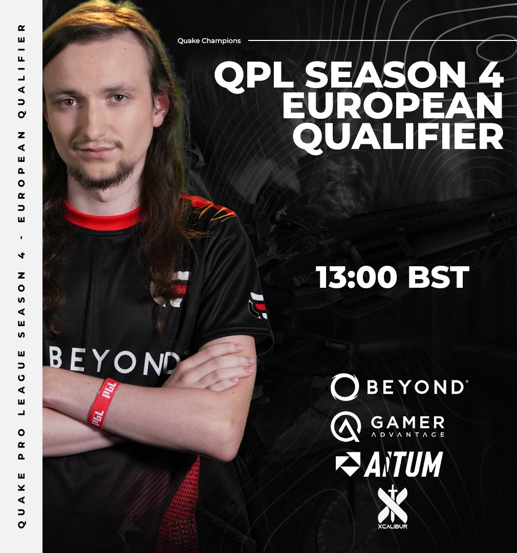 [ #QuakeChampions ]

@MrRMV27 puts it all on the line today in the final @Quake Pro League S4 European Qualifier for that plane ticket to Texas to compete at @QuakeCon 

- 13:00 BST
- twitch.tv/MrRMV - 2 Minute delay

#JoinTheClique #CLQWin