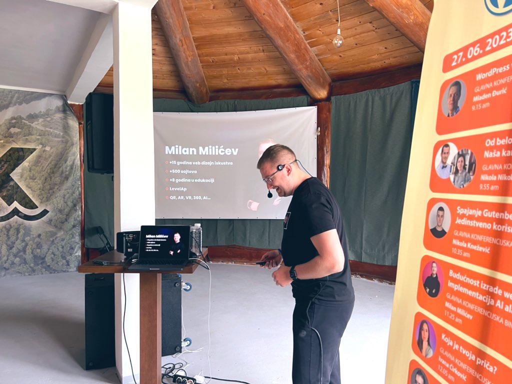MajaDidIt's tweet photo. Milan Milicev talking at @Apa_wc on #AI vs. #IA
#WordPress #WCAPA #ChatGPT #prompt #levelap
@GoDaddyPro https://t.co/K2OGP4uVzr