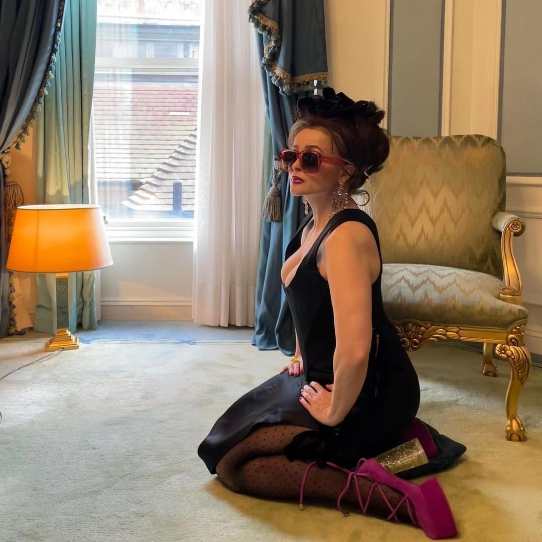 Morag Ross has shared new behind-the-scenes photos from the actress' shoot for The Times, released in early 2023💐 #HelenaBonhamCarter #HBC